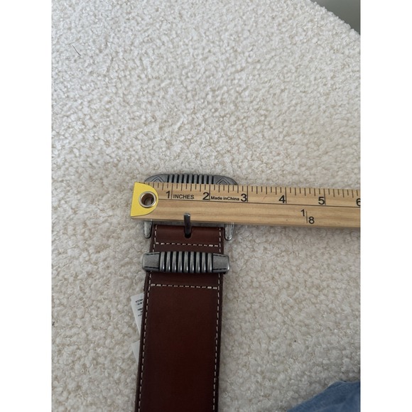 Banana Republic Heritage Wide Brown Western Concho Belt Leather Small - Picture 10 of 10